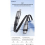 Chargeur, Connecteur, Cordon - Câble de Charge Rapide Type-C vers Type-C 100W Tressé en Alliage de Zinc REMAX CB37 1,2 m - Noir,