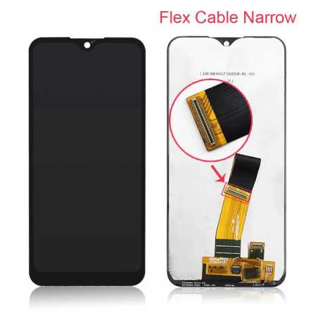 Screen Samsung Galaxy A01 (A015F) Black (OLED) Narrow Connection Flex