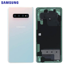Vitre arrière, Dos - Vitre arrière Galaxy S10 Plus (G975) Blanc Céramique (Service Pack) - GH82-18867B, prix de gros