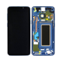 Écran, Display - Ecran Galaxy S9 (G960) Bleu + Châssis OLED, prix de gros