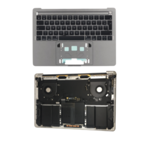 Châssis, Boîtier - Châssis Complet Apple MacBook Pro 13 ″ Gris A1989 - Châssis + Batterie + Tactile + Clavier QWERTY - Grade A, 