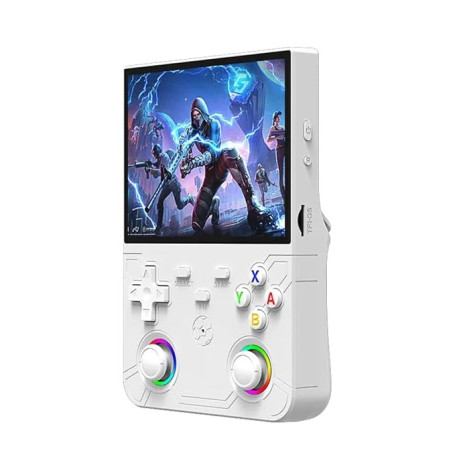 Console, Console Portable - Console de Jeu Vidéo Portable R36 Ultra X 4,5 Pouces avec Double Joystick - Blanc, prix de gros.