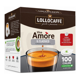 Café, Espresso - Dosettes en papier ESE 44mm Lollocaffè Amore Assoluto 100 Dosettes, prix de gros.