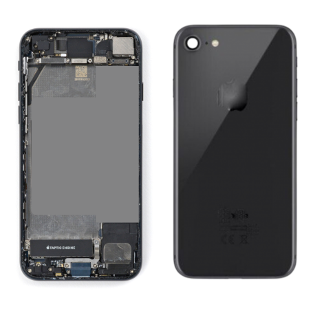 Châssis, Cadre - Chassis Complet iPhone SE 2022 Noir - Connecteur de Charge sans Batterie (Origine Demonté) Grade AB, prix de gr