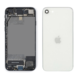 Châssis, Cadre - Chassis Complet iPhone SE 2022 Blanc - Connecteur de Charge sans Batterie (Origine Demonté) Grade AB, prix de g