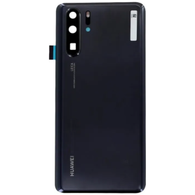 Back Glass, Rear Cover - Huawei P30 Pro Black Rear Glass without Lens (Original Removed) - Grade A, wholesale price
