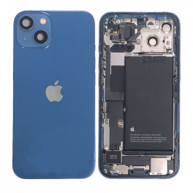 Pièces détachées, Composants - Châssis Complet iPhone 13 Bleu - Connecteur de Charge + Batterie (Origine Demonté) Grade B, prix 