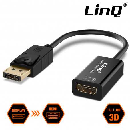 Adaptateur DP Mâle / HDMI 4K Femelle LinQ DPH3166