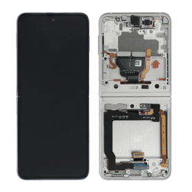 Display, Screen - Screen Samsung Galaxy Z Flip 4 5G Silver/White Chassis (Original Disassembled) - Grade A, wholesale price
