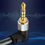 Câble Audio Type-C Mâle / Jack 3,5mm Mâle Nylon Tressé 1.5m LinQ TPC3519
