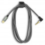 Câble Audio Type-C Mâle / Jack 3,5mm Mâle Nylon Tressé 1.5m LinQ TPC3519