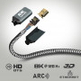 Câble HDMI 8K Nylon Tressé 1.5m LinQ HD8K16