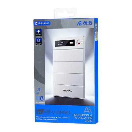 Dictaphone - Enregistreur vocal IA V10 Pro 64 Go - REMAX - Argent, prix de gros