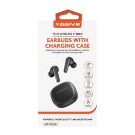 Casque audio, Oreillettes sans fil - Écouteurs Bluetooth + Boîtier de Chargement XSSIVE XSS-TWS13B - Noir, prix de gros.