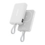 Portable Charger, Battery Pack - Power Bank 10000mAh USB-C Cable XSSIVE XSS-PB51W - White, wholesale price
