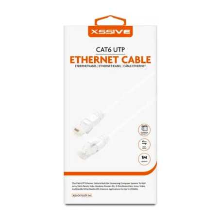 Câble Ethernet UTP Cat6 1M Xssive Blanc | Etech-Parts