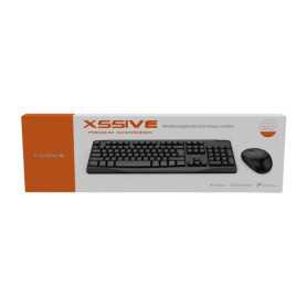 Périphériques, Accessoires - Set Clavier et Souris Filaire Xssive XSS-KMSET2 - QWERTY - Noir, prix de gros