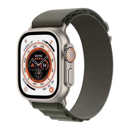 Apple Watch Ultra 49mm Titane Vert avec Bracelet Alpine Loop et Accessoires - Grade A - Connectivité Cellulaire et Style Élégant