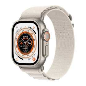 Apple Watch Ultra Cellulaire Titane 49mm Alpine Loop Stellaire Grade A Boîte et Accessoires Inclus