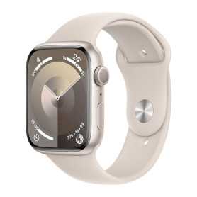 Apple Watch Series 9 GPS 45mm Lumière Stellaire Aluminium avec Bracelet Sport Grade A avec Boîte et Chargeur - Montre Connectée 