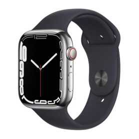 Apple Watch Series 7 Cellulaire 41mm Argent - Acier Inoxydable, Grade A avec Boîte & Chargeur