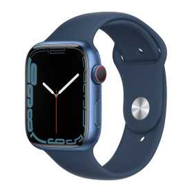 Montre Connectée Apple Watch Series 7 GPS 45mm Bleu Aluminium - Grade A avec Boîte et Chargeur