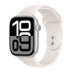 Smartwatch, Wearable - Montre Connectée Apple Watch Series 10 GPS 42 mm Blanc Aluminium avec Bracelet - Grade A (TVA Sur Marge)*