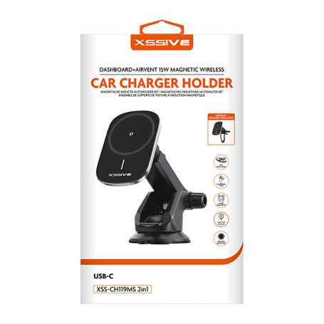 Support de Charge Magnétique 15W 2-en-1 XSSIVE | Etech-Parts