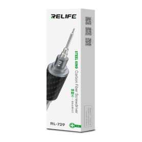 RELIFE RL-729 Carbon Fiber Screwdriver Medium Cross Head – Durable & High-Precision Tool