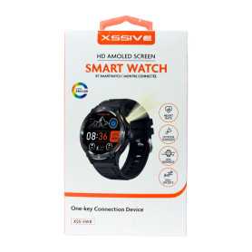 Montre Connectée AMOLED XSSIVE XSS-SW8 Noir avec Lampe Extérieur - Design Épuré et Technologie Avancée