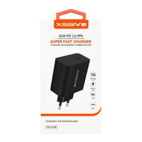 XSSIVE XSS-AC68 45W PD Super Fast Charger | Rapid Charging for All Devices