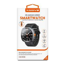 Smartwatch, Wearable - Connected Watch HD AMOLED Screen with 2 Bracelets - 1.43 Inches - IP68 Waterproof - XSSIVE XSS-SW12B - Bl