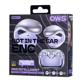 Remax OpenBuds P3 Progresax Series 300mAh Wireless Earphones - Premium White Metal Earbuds for Superior Sound