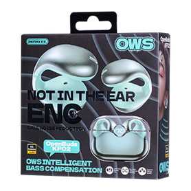 Remax OpenBuds P3 Progresax Series 300mAh Wireless Earphones - Premium White Metal Earbuds for Superior Sound