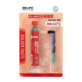 High Temperature Solder Paste Syringe 10CC - 227°C RELIFE RL-406S | Reliable Electronics Repair