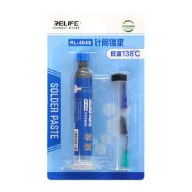 High Temperature Solder Paste 10CC Syringe - 138°C RELIFE RL-404S | Precision Soldering Solutions
