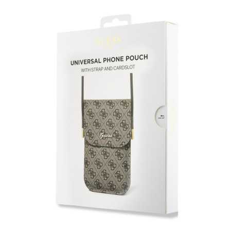 Étui, Housse - Pochette pour téléphone portable 4G Cord Script Guess GUOWBP4SNSW – Marron, prix de gros.