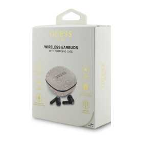 Earbuds, Headphones - Wireless Bluetooth Earphones Charging Case PU Type-C with Logo 4G GUESS GUTWST3P4EGP - Rose, wholesale pri