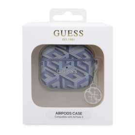 Étui, Housse - Coque de Protection pour AirPods 3 Cube Classic Logo GUESS GUA3HGCFSEB - Blue, prix de gros.