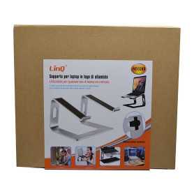 Support Ordinateur Portable / Macbook en Aluminium Ventilé, LinQ HD3269