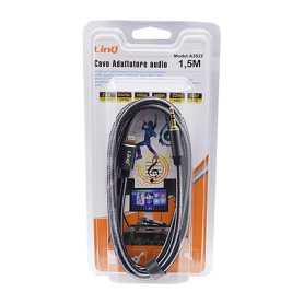 Câble Audio Lightning / Jack 3.5mm Mâle Nylon Tressé 1.5m LinQ A3522