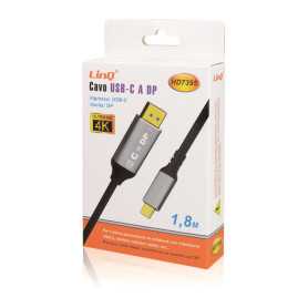 Adaptateur DP Vers HDMI LinQ DP-HDF - Performance Haute Qualité pour Écran HD