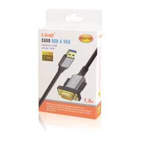 Câble USB vers VGA 1.8M Linq VGA7147 - Connectivité Fiable pour Vos Appareils
