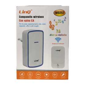 Door Chime, Entry Alert - LinQ W0257 Wireless Doorbell with Plug - White, wholesale price