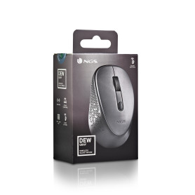 Souris Sans Fil Silencieuse 2,4 GHz NGS DEW - Gris | Etech-Parts