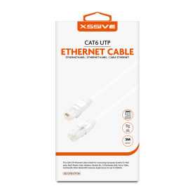 Connexions Réseau, Fils Internet - Câble Ethernet UTP Cat6 3M Xssive - XSS-CAT6UTP3M - Blanc, prix de gros.