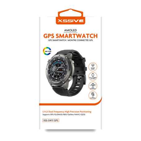 Smartwatch, Wearable - L1+L5 Dual Frequency High Precision Positioning 1.43 Inch XSSIVE XSS-SW11 GPS Smart Watch - Black, wholes