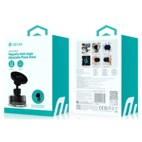 Support de téléphone magnétique multi-angle réglable - DEVIA Stand Ultra1- Noir