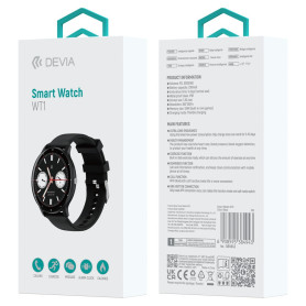 Montre Connectée Devia Smart Watch WT1 - Noir