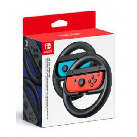 Pair of Nintendo Switch Joy-Con Steering Wheels Red Blue